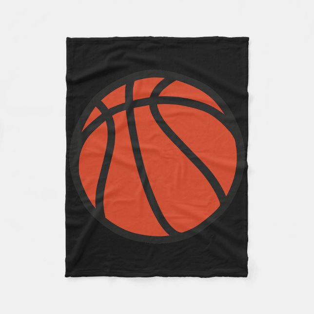 Basketball-Logo 1 Fleecedecke (Vorderseite)