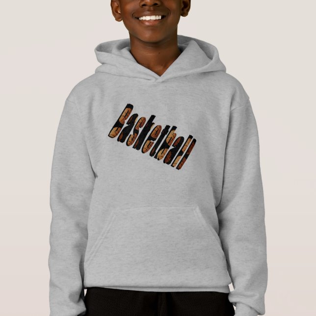 Basketball-Logo aus Basketball, Hoodie (Vorderseite)