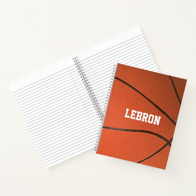 Basketball Look Personalisiert SpiralNotebook Notizbuch (Innenseite)