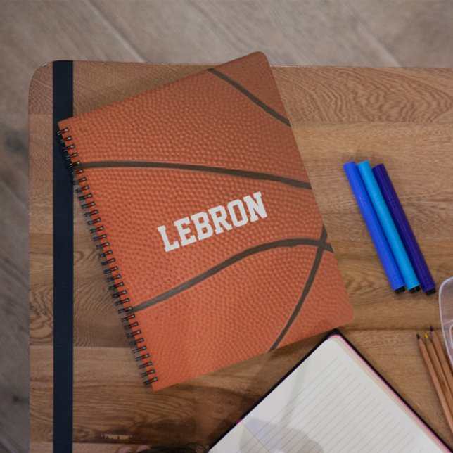 Basketball Look Personalisiertes Notebook Notizblock (Von Creator hochgeladen)