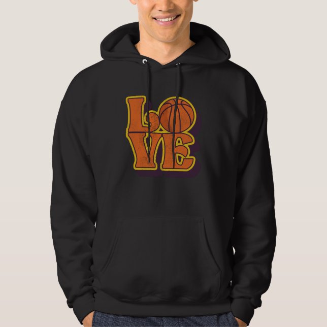 Basketball Love Ball My Life And Passion Player Ba Hoodie (Vorderseite)