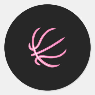 Basketball Lover Baskeetball Ball Runder Aufkleber