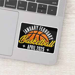 Basketball Lover Cool Player Moderner Personalisie Aufkleber