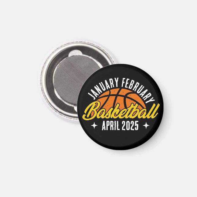 Basketball Lover Cool Player Moderner Personalisie Magnet (Vorderseite/Rückseite)