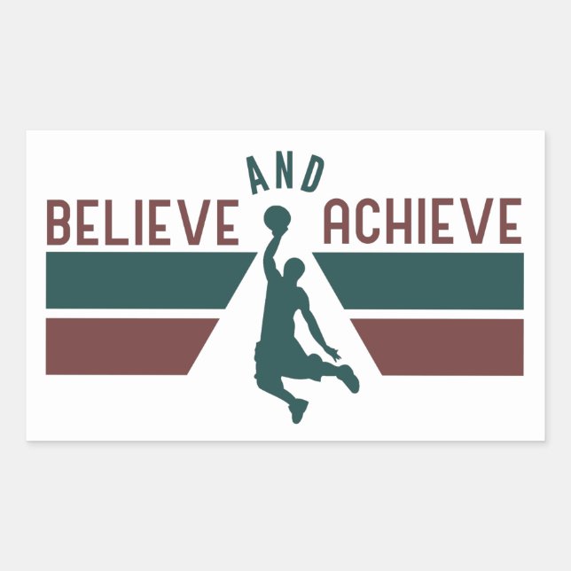 Basketball Lover Spieler Basketball Fangeschenke Rechteckiger Aufkleber (Vorderseite)