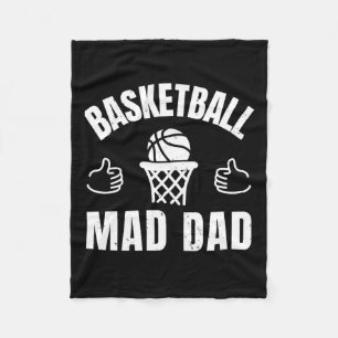 Basketball Mad Vater Fleecedecke