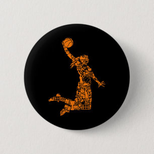 Basketball Mädchen Frauen Kinder 1 Button
