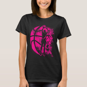 Basketball Mädchen Frauen Kinder Basketballmannsch T-Shirt
