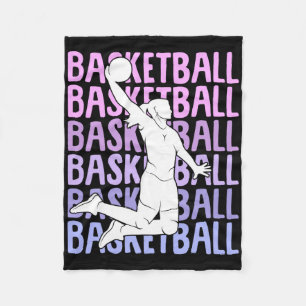 Basketball Mädchen Frauen Kinder Fleecedecke