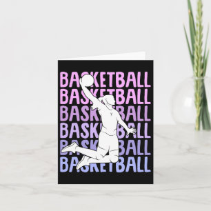 Basketball Mädchen Frauen Kinder Karte