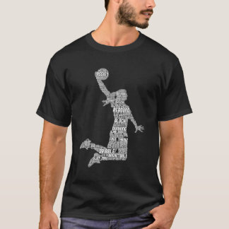 Basketball Mädchen Frauen Kinder Mädchen T-Shirt