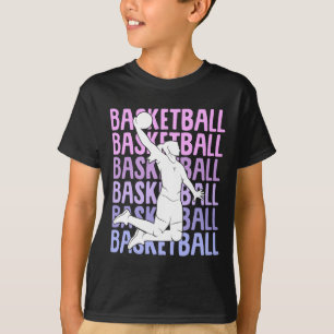 Basketball Mädchen Frauen Kinder T-Shirt