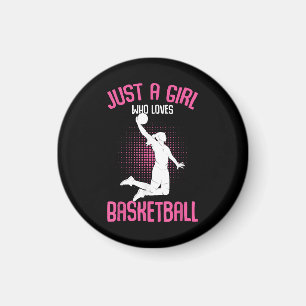Basketball Mädchen Frauen Magnet
