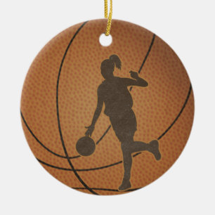 Basketball-Mädchen-Verzierung Keramikornament