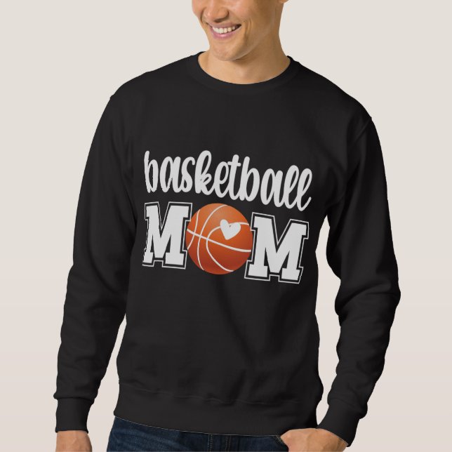 Basketball Mama Basketballmutter eines Basketballs Sweatshirt (Vorderseite)