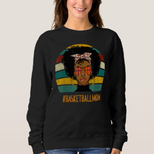 Basketball Mama Black Women Afro Sweatshirt