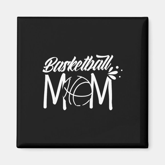 Basketball Mama Coach Team Spieler Match Mutter Mo Magnet (Vorne)