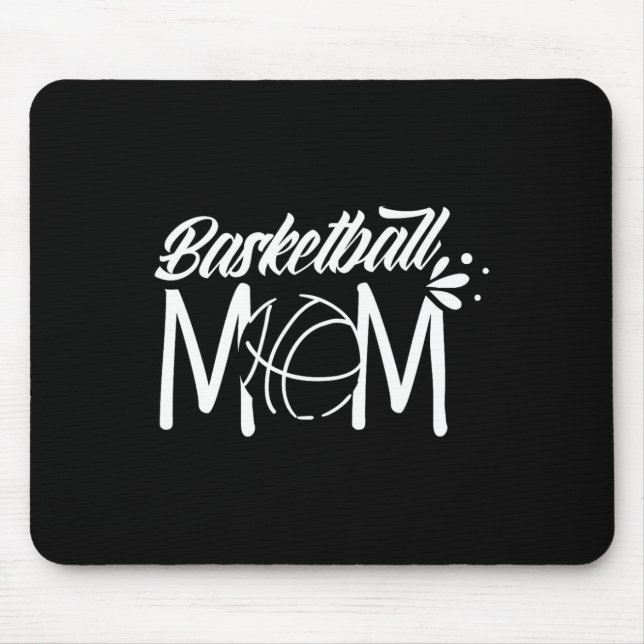 Basketball Mama Coach Team Spieler Match Mutter Mo Mousepad (Vorne)