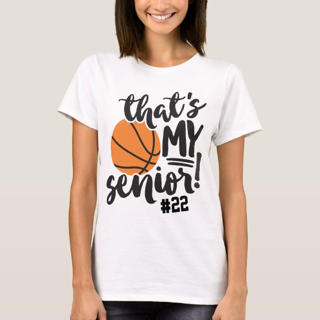 Basketball-Mama, das ist mein Name in Jersey, Seni T-Shirt (Vorderseite)