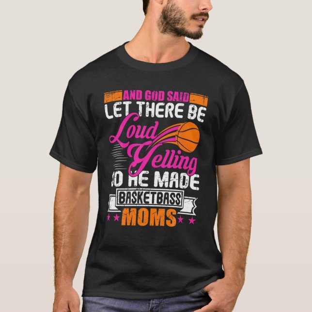 Basketball Mama Funny Basketball Mamas Muttergesch T-Shirt (Vorderseite)