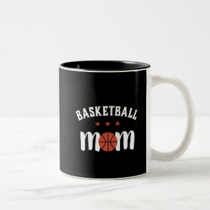 Basketball-Mama für Proud Mother of Sports Player Zweifarbige Tasse