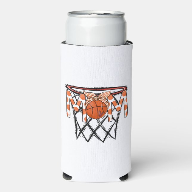 Basketball Mama Hoop Niedlich Selters Dosenkühler (Seltzer Vorderseite)