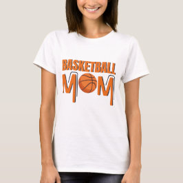 Basketball Mama Hoops Sportfächer T-Shirt