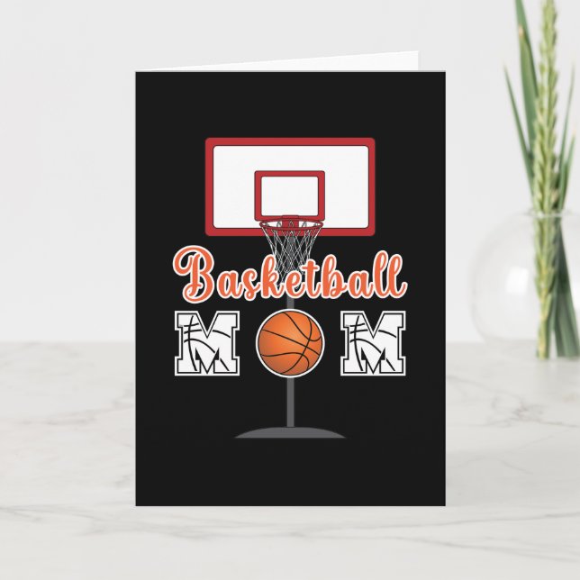Basketball-Mama Karte (Vorderseite)