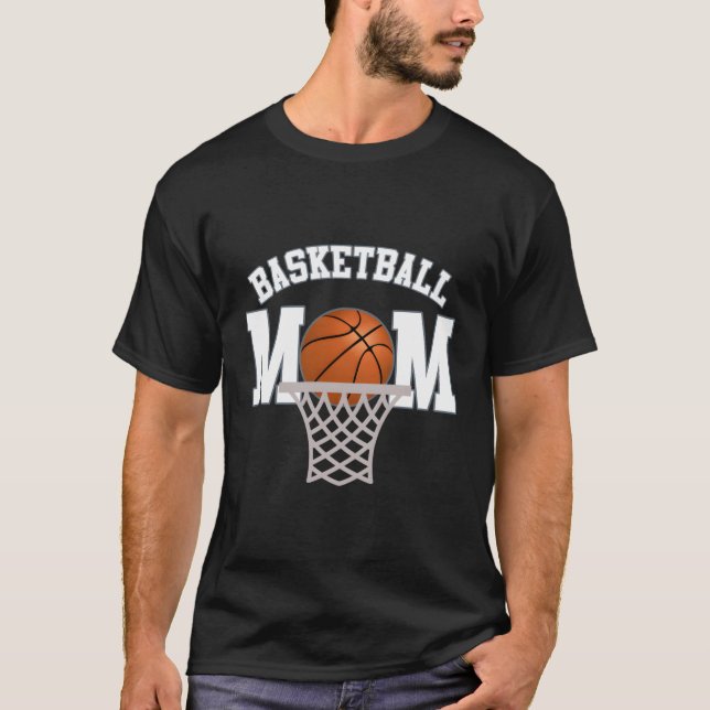 Basketball Mama Langschläfer Shirt (Vorderseite)