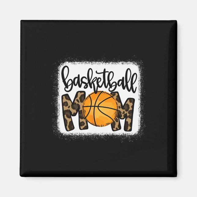 Basketball Mama Leopard Basketball Mama Magnet (Vorne)