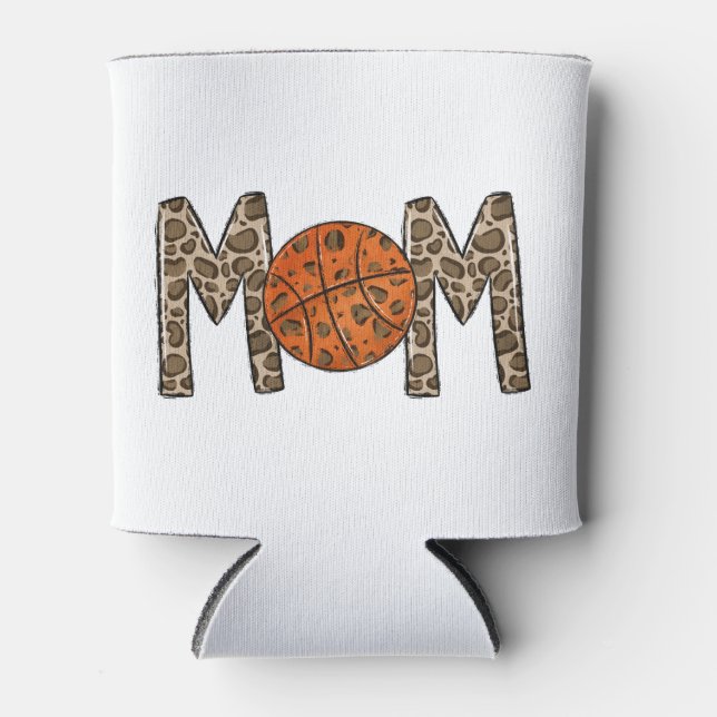 Basketball Mama Leopard Dosenkühler (Vorderseite)