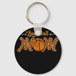 Basketball Mama Leopard Sportspieler Muttertag Schlüsselanhänger