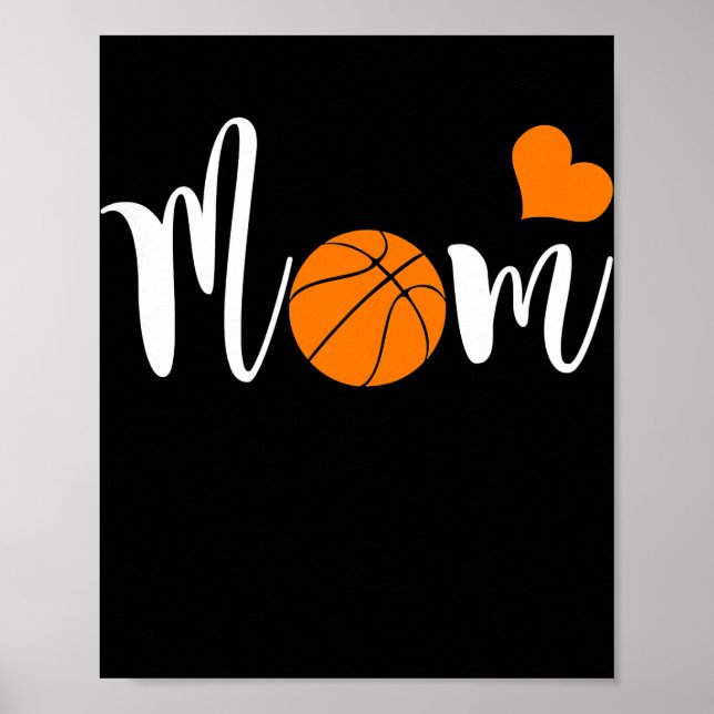 Basketball-Mama Liebe Sie Mama Poster (Vorne)