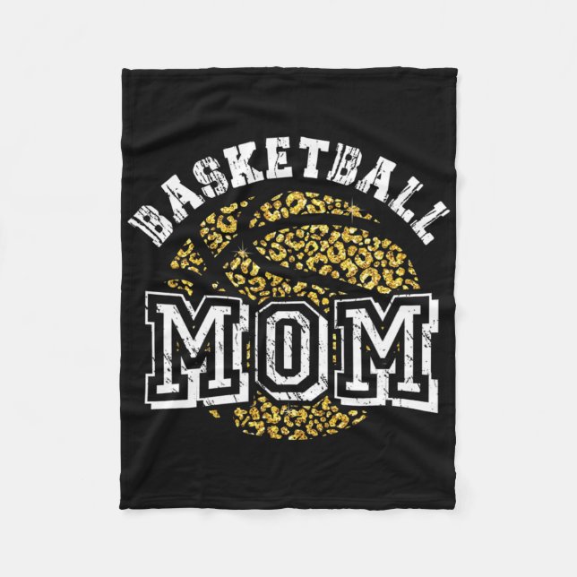 Basketball Mama Lover Spaß Mutter Basketball Spiel Fleecedecke (Vorderseite)