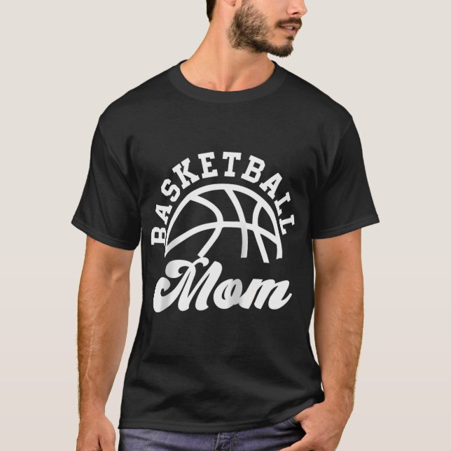 Basketball Mama Matching Basketball Team Lover Fun T-Shirt (Vorderseite)