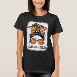 Basketball Mama Messy Bun Player Mama Mothe geblas T-Shirt