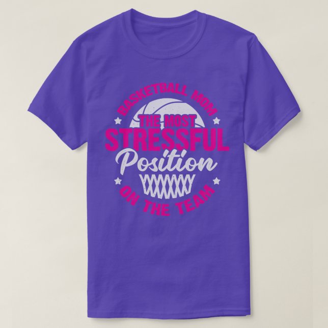 Basketball Mama Muttergeschenk T-Shirt (Design vorne)