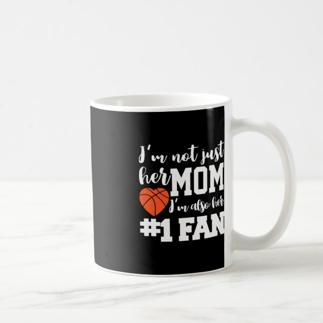 Basketball Mama Nummer 1 Fan Basketball Mütter J Kaffeetasse (Rechts)