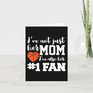 Basketball Mama Nummer 1 Fan Basketball Mütter J Karte