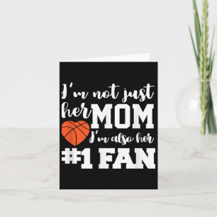 Basketball Mama Nummer 1 Fan Basketball Mütter J Karte