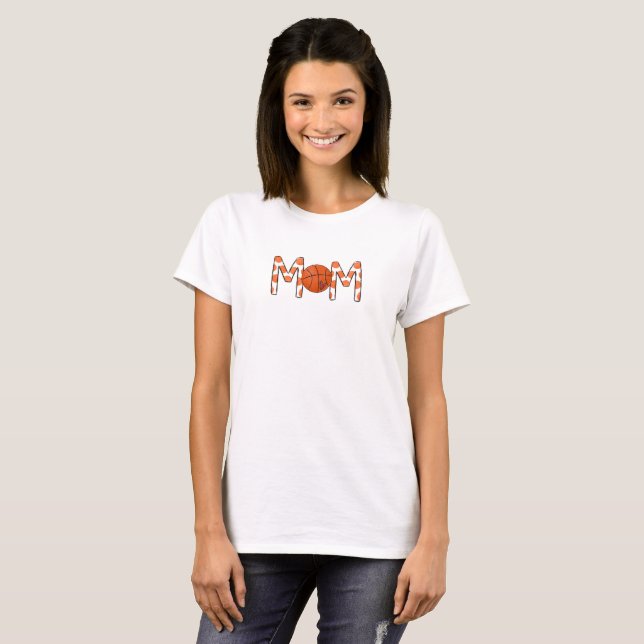 Basketball Mama Orange Polka Dot Shirt (Vorne ganz)
