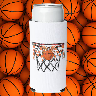 Basketball-Mama / Orange Punkte MOM Spieltag Selters Dosenkühler