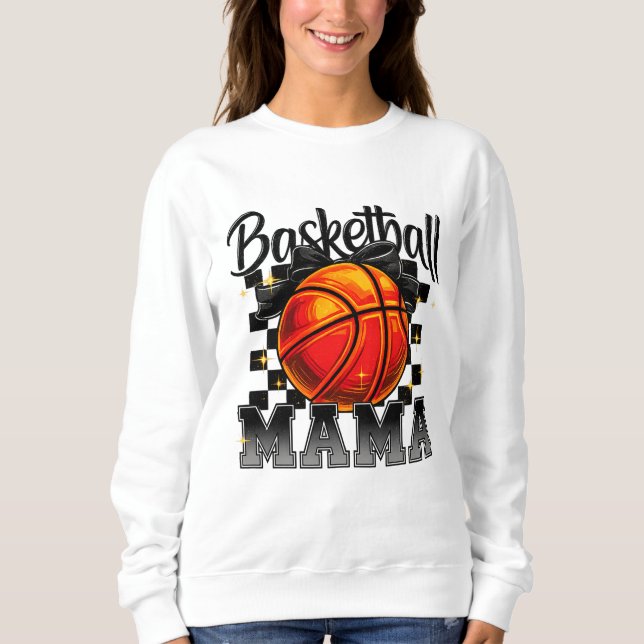 Basketball Mama Shirt mit Bow Graphic - Sportsamml (Vorderseite)