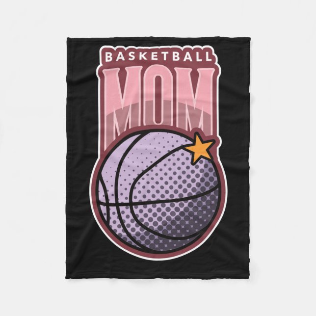 Basketball-Mama - Sport aktiv Fleecedecke (Vorderseite)