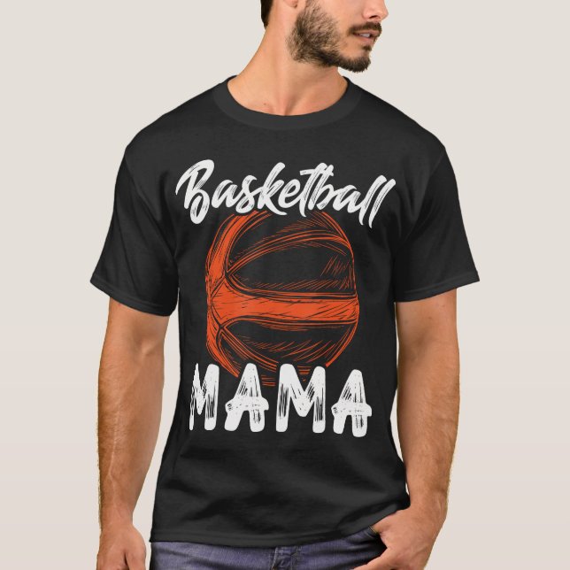 Basketball Mama Women Family Matching Basketball B T-Shirt (Vorderseite)