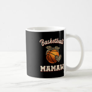 Basketball Mamaw Bandana Leopard Herz Fans Mutter Kaffeetasse