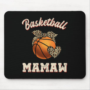 Basketball Mamaw Bandana Leopard Herz Fans Mutter Mousepad
