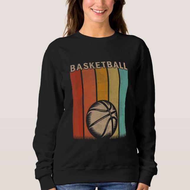 Basketball Männer Frauen Niedlich Basketball R Sweatshirt (Vorderseite)