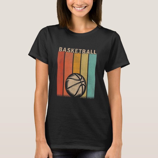 Basketball Männer Frauen Niedlich Basketball R T-Shirt (Vorderseite)