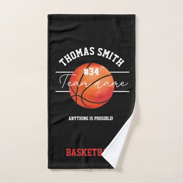 Basketball-Mannschaft Handtuch – Benutzerdefiniert (Handtuch)
